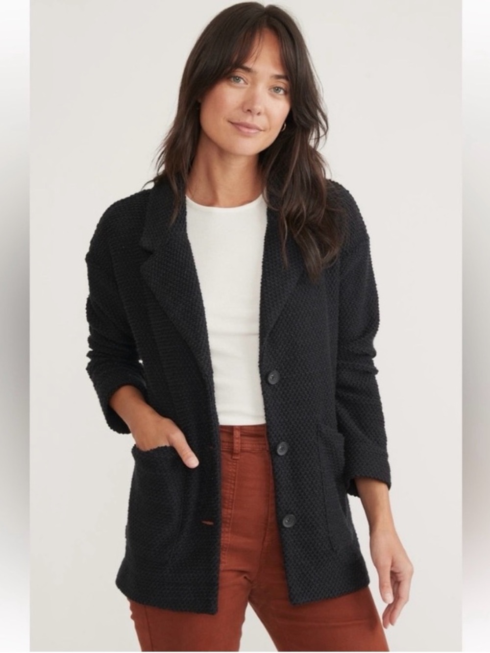 Marine Layer | Birdseye Cardigan Blazer‎ Coat